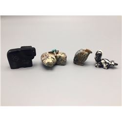 Group Of 4 Zuni Fetishes