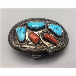Effie C. Turquoise & Coral Buckle & Photo