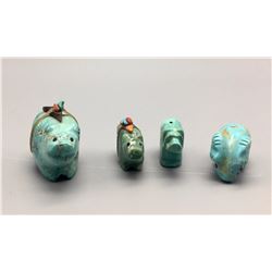 Group Of 4 Turquoise Zuni Fetishes