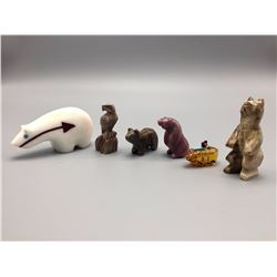 Group Of 6 Zuni Fetishes