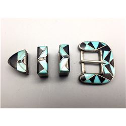 Vintage Inlay Belt Buckle
