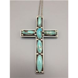 Turquoise Cross Necklace