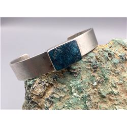 Exquisite Spiderweb Turquoise & Sterling Bracelet