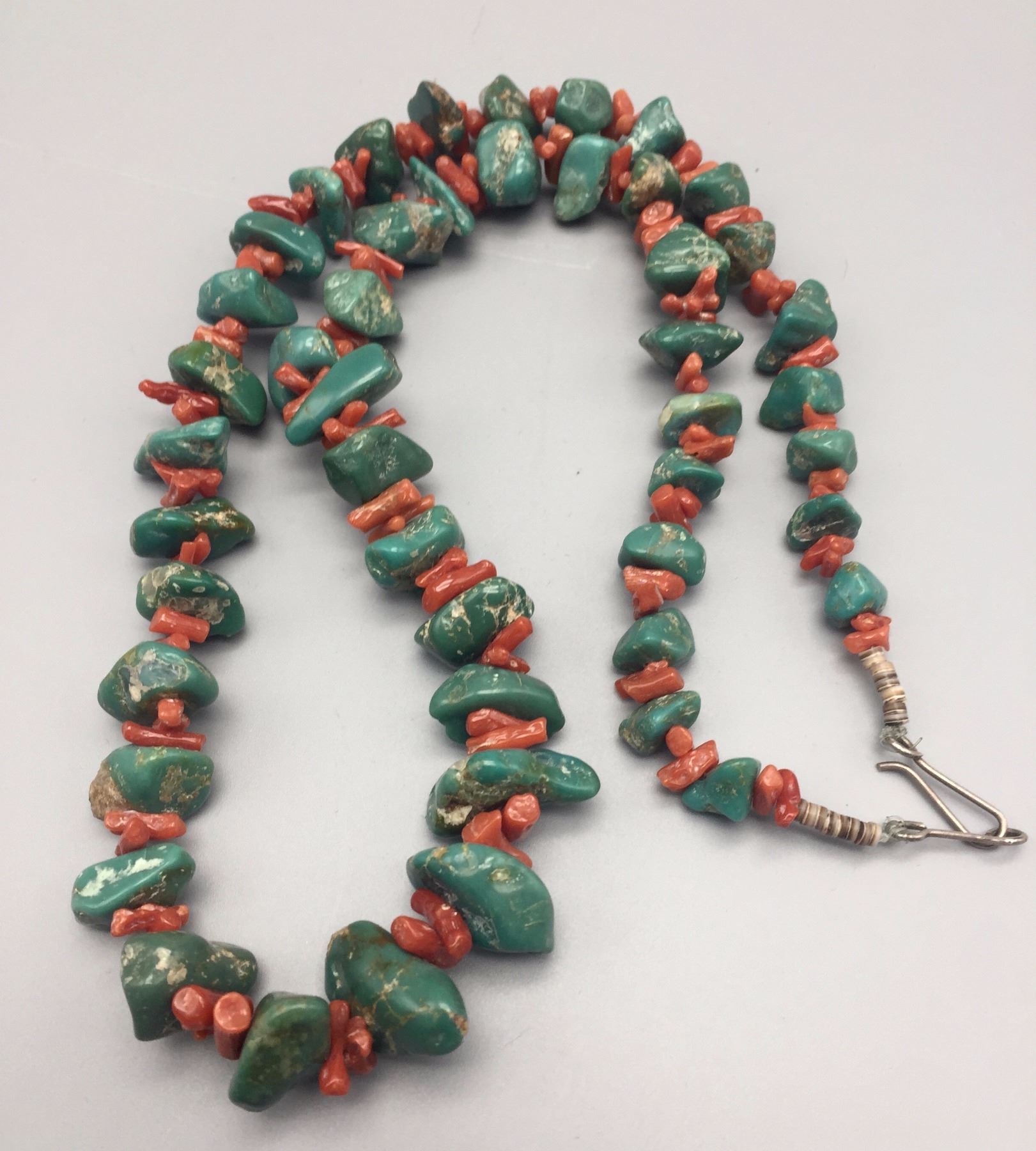 Vintage Turquoise and Coral Necklace