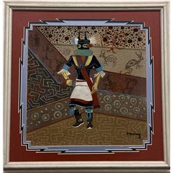 Fine Navajo Sandpainting - Hosteen