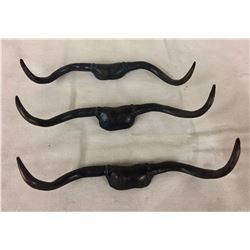 Group of 3 Steer Horn Bronzes
