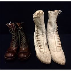 2 Pair of Antique Leather Boots