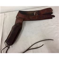 Leather Cartridge Belt and Holster