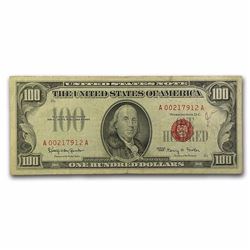 1966 $100 U.S. Note Red Seal VF