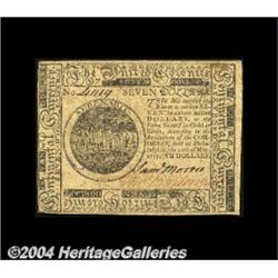 Continental Currency May 10, 1775 $7 Choice