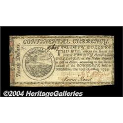 Continental Currency May 10, 1775 $20