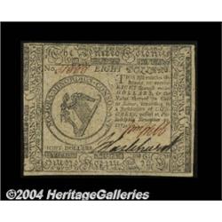 Continental Currency November 29, 1775 $8