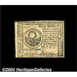 Continental Currency February 26, 1777 $30 Gem