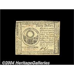 Continental Currency February 26, 1777 $30