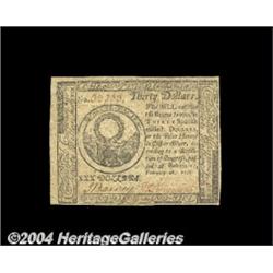 Continental Currency February 26, 1777 $30