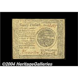 Continental Currency September 26, 1778 $20