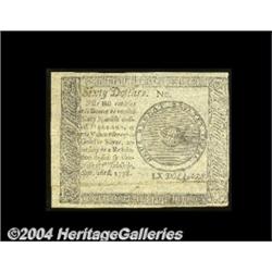 Continental Currency September 26, 1778 $60