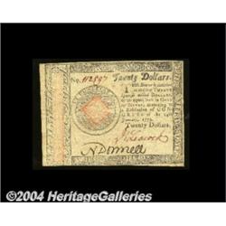 Continental Currency January 14, 1779 $20
