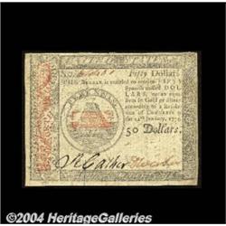 Continental Currency January 14, 1779 $50