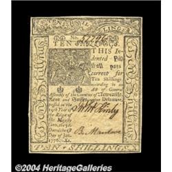 Delaware January 1, 1776 10s Very Choice New.