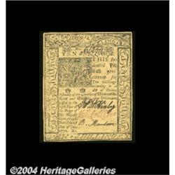 Delaware January 1, 1776 10s Very Choice New.