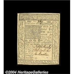 Delaware January 1, 1776 20s Gem New. A