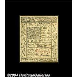 Delaware January 1, 1776 20s Very Choice New.