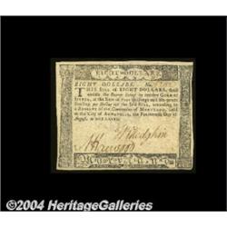 Maryland August 14, 1776 $8 Very Choice New. A