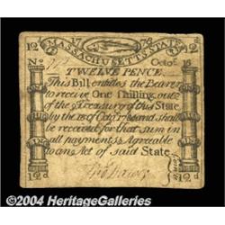 Massachusetts October 16, 1778 12d Extremely