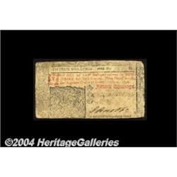 New Jersey May 1, 1758 15s Very Fine.