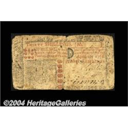New Jersey April 16, 1764 30s Fine-Very Fine.