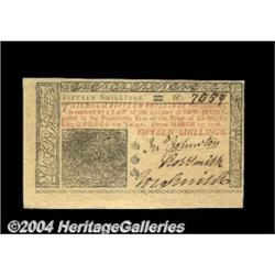 New Jersey March 25, 1776 15s Choice New. Huge