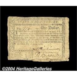 New Jersey June 9, 1780 $1 Fine. Heavily