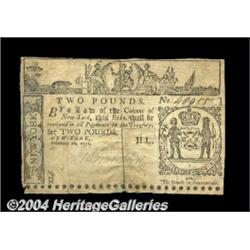 New York February 16, 1771 L2 Very Fine. The