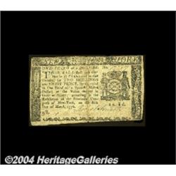 New York March 5, 1776 $1/3 Fine-Very Fine.