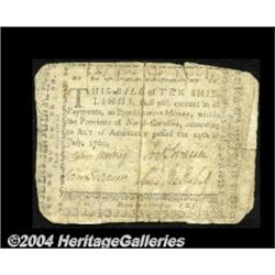 North Carolina July 14, 1760 10s Very Fine.