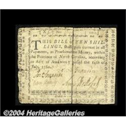 North Carolina July 14, 1760 10s Very Fine.