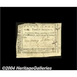 North Carolina April 23, 1761 30s Choice Very