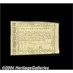 North Carolina December 1768 10s Choice Very