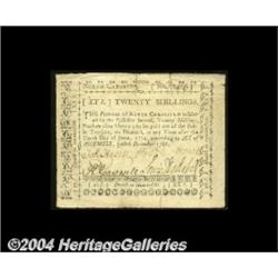 North Carolina December 1768 20s Choice