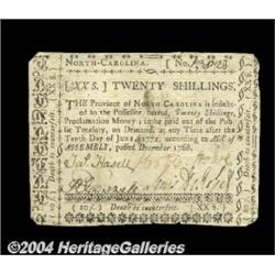 North Carolina December 1768 20s Extremely