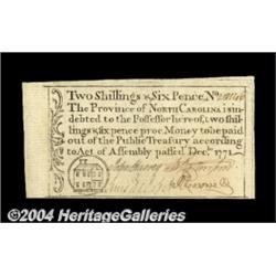 North Carolina December, 1771 2s/6d Gem New. A