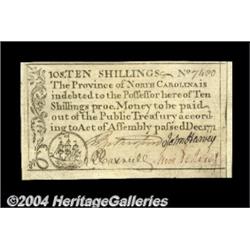North Carolina December 1771 10s Superb Gem