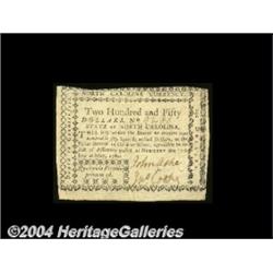 North Carolina May 10, 1780 $250 About New.