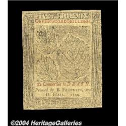 Pennsylvania April 25, 1759 L5 Choice Very