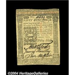 Pennsylvania October 1, 1773 50s Choice About