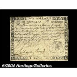 South Carolina October 19, 1776 $2 Choice