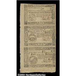 South Carolina December 23, 1776 Uncut Strip