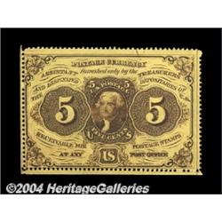 Fr. 1228 5c First Issue Gem New. An unusually