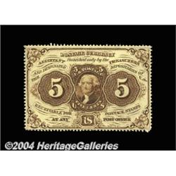 Fr. 1229 5c First Issue Choice About New.